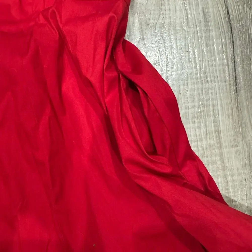 NWT MaxMara Viviana Red Fit & Flare Midi Dress Size 4 / IT38 - Picture 7 of 9